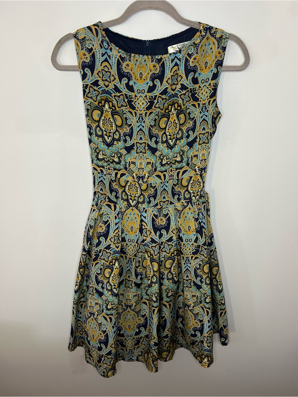 G Langta London NWOT paisley print dress size S/M